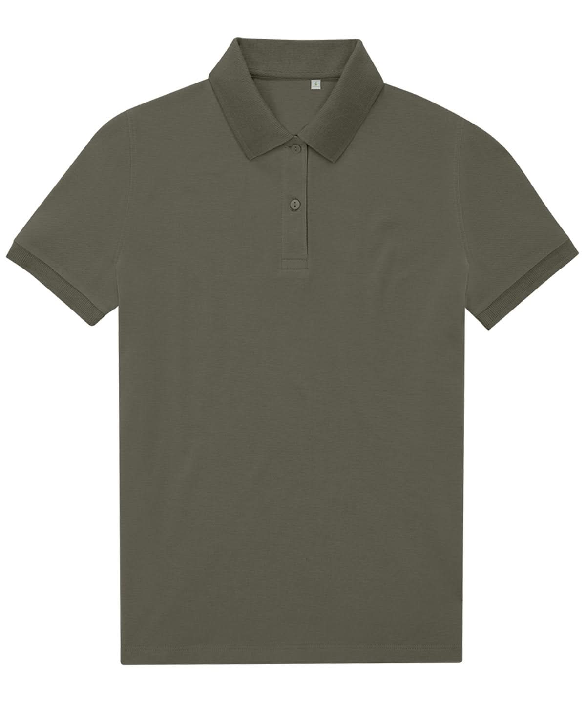 B&amp;C Collection My Eco Polo 6535 Women Camo Green B265F - Camo Green - Customisable Polos