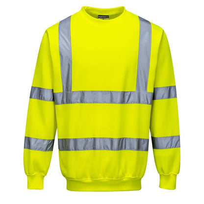 Hi Vis Sweatshirt B303 - Yellow - Customisable Sweatshirts