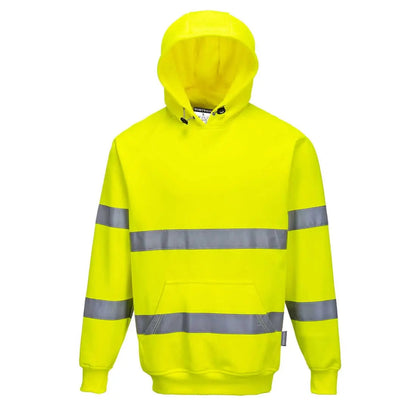 Hi Vis Hoodie B304 - Yellow - Customisable Hoodies