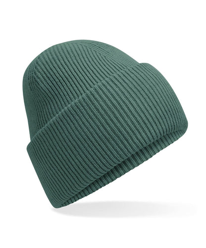 Beechfield Classic engineered deep cuffed beanie B385R - Marine Green One size - Customisable Beanies