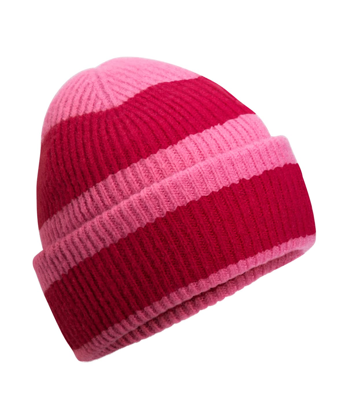 Beechfield Colour block beanie B391R - True Pink Classic Red One size - Customisable Beanies