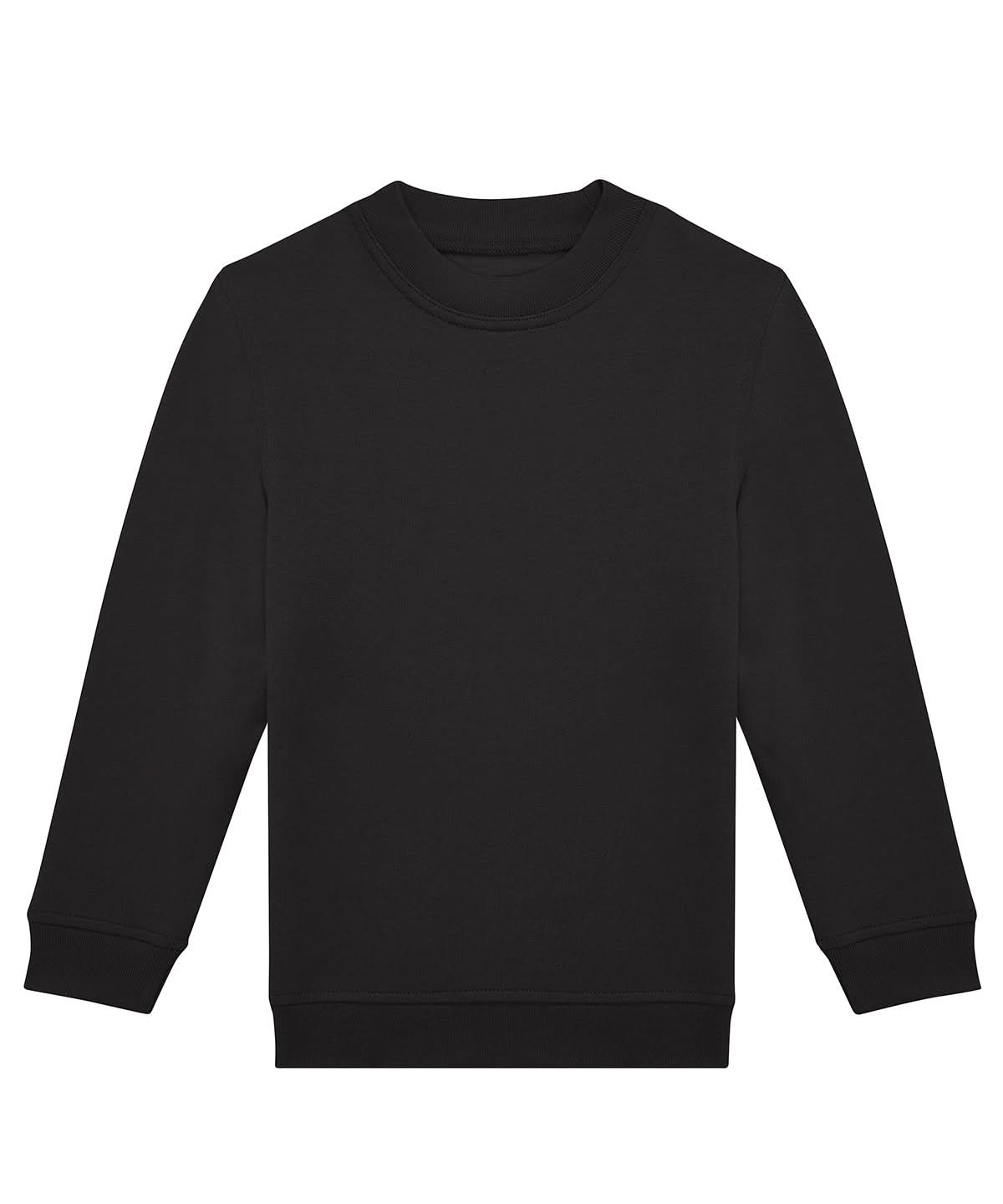 B&amp;C Collection ID332 crew kids B430B - Black - Customisable Sweatshirts