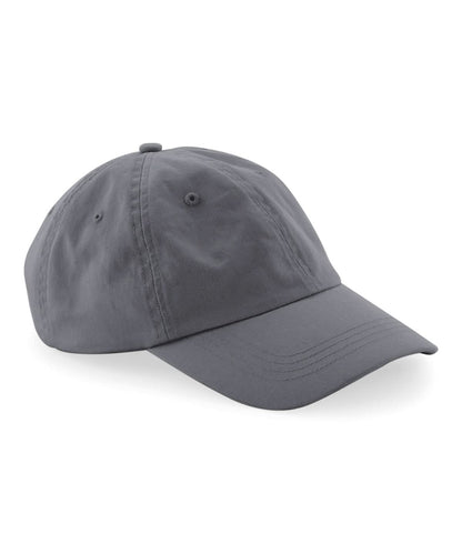 Beechfield Organic cotton 6 panel dad cap B652N - Graphite Grey One size - Customisable Caps