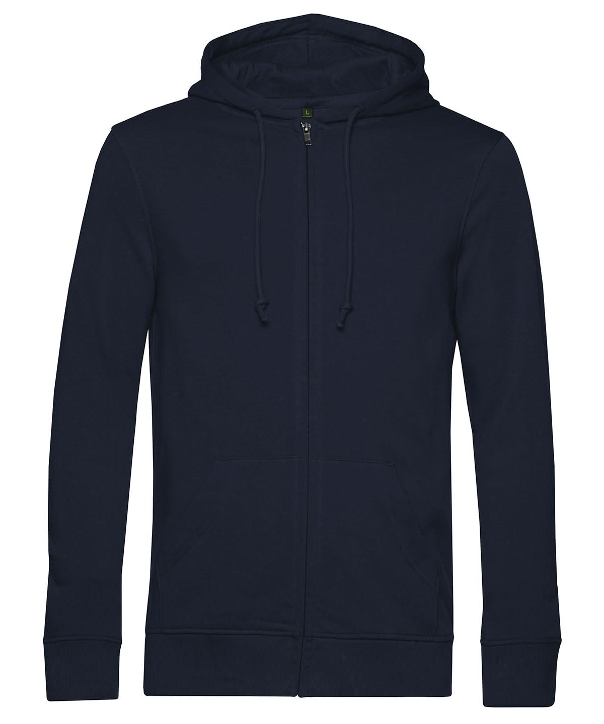 B&amp;C Collection Inspire Zipped Hood BA002 - Navy - Customisable Hoodies