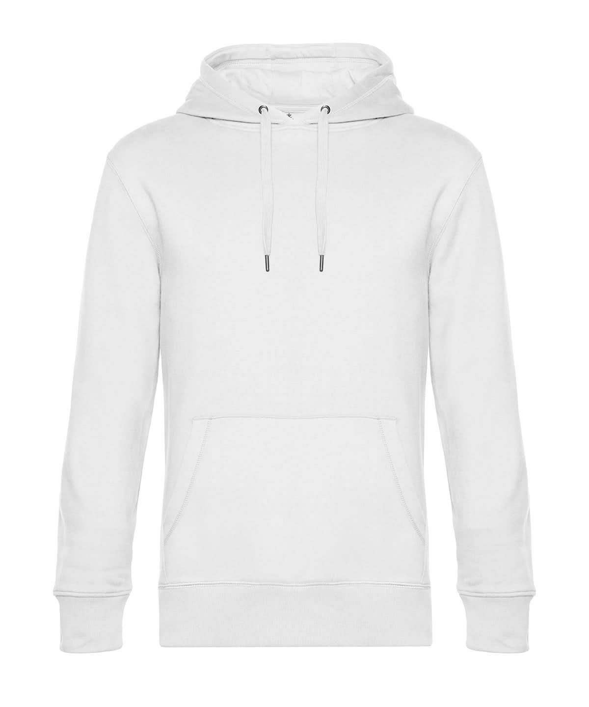 B&amp;C Collection KING Hooded White BA011 - White - Customisable Hoodies