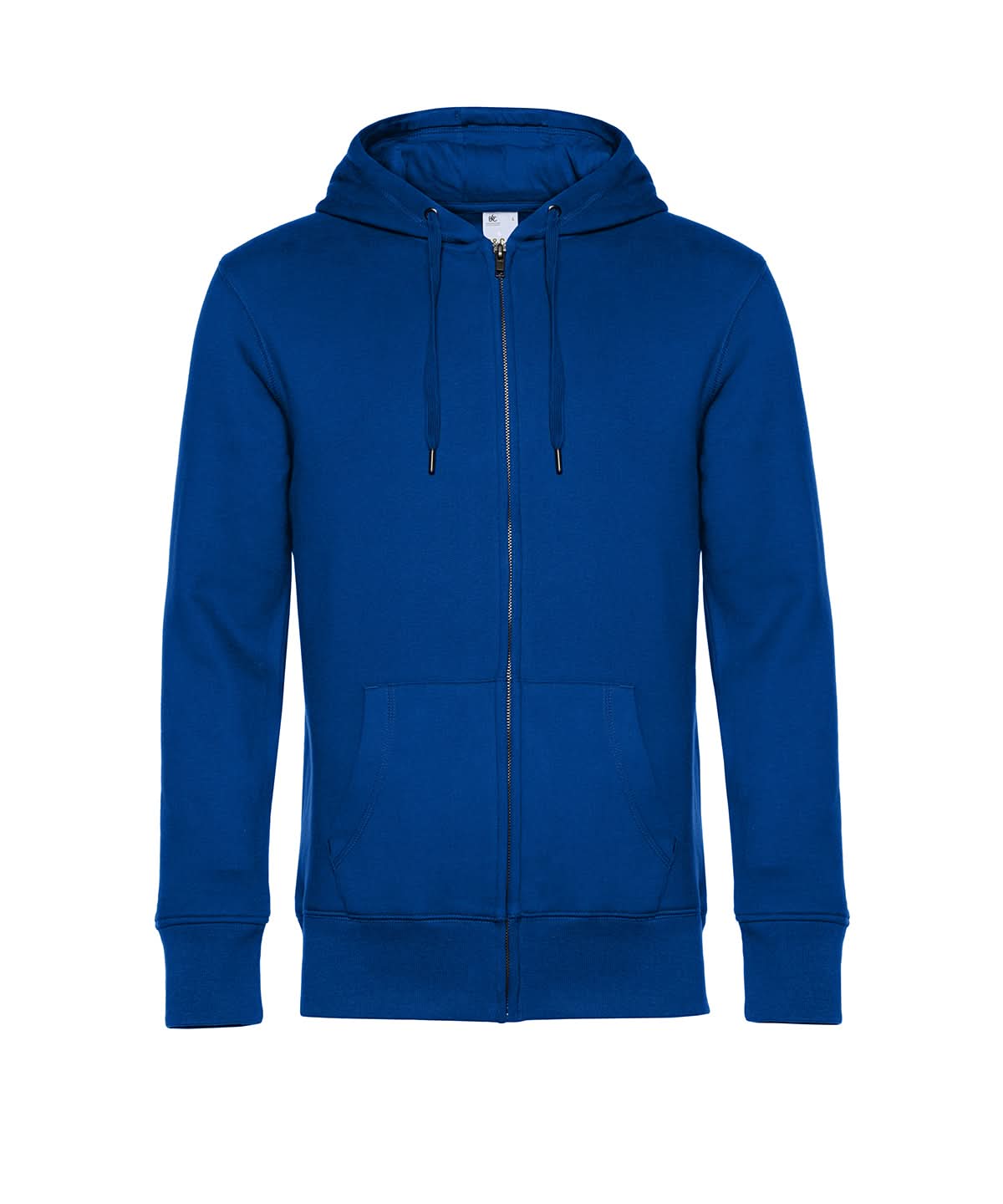 B&amp;C Collection KING Zipped Hood BA012 - Royal - Customisable Hoodies