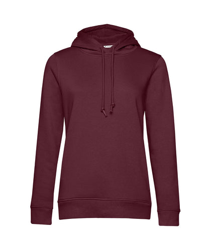 B&amp;C Collection Inspire Hooded women BA01F - Burgundy - Customisable Hoodies