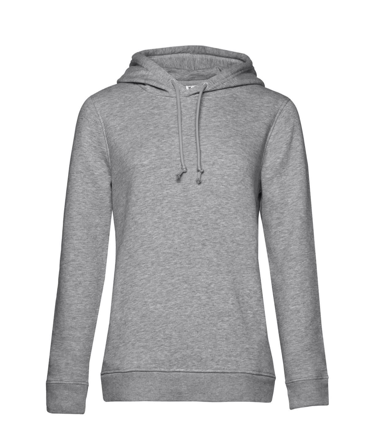 B&amp;C Collection Inspire Hooded women BA01F - Heather Grey - Customisable Hoodies