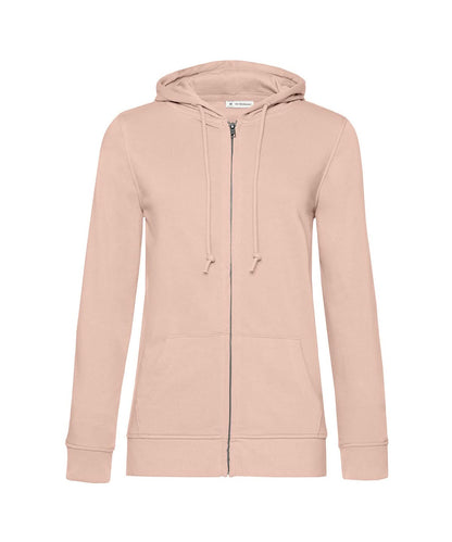 B&amp;C Collection Inspire Zipped Hood women BA02F - Soft Rose - Customisable Hoodies