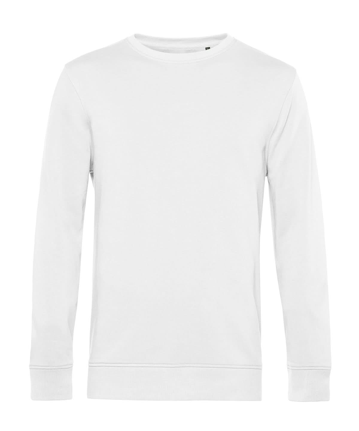 B&amp;C Collection Inspire crew neck BA266 - White - Customisable Sweatshirts