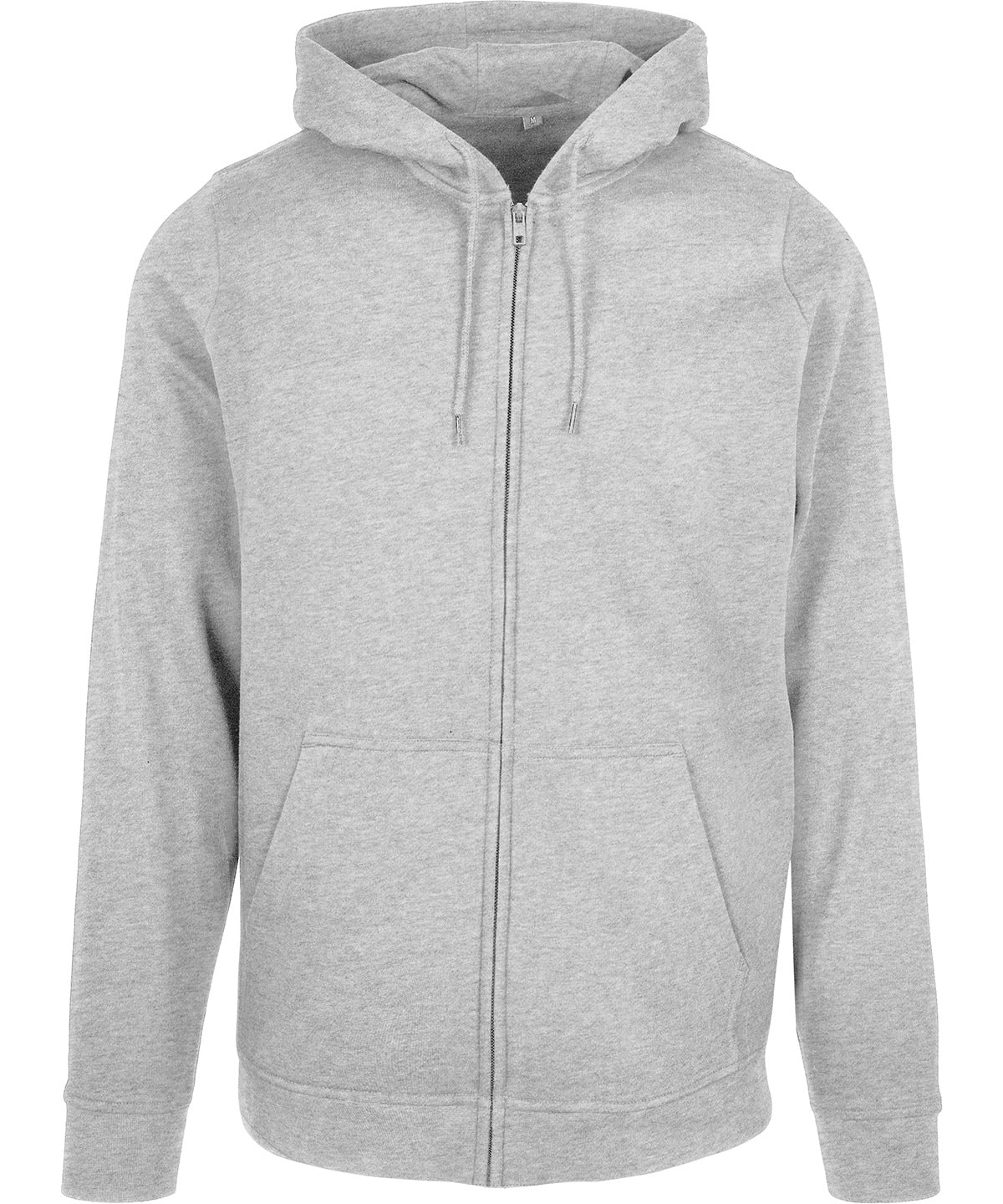 Basic zip hoodie - BB008 - Heather Grey - Customisable Hoodies