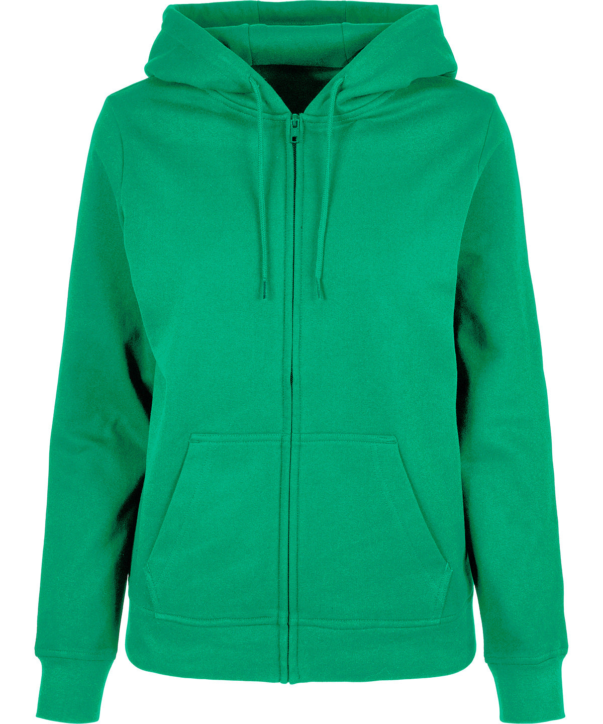 Women’s basic zip hoodie - BB009 - Grass Green - Customisable Hoodies