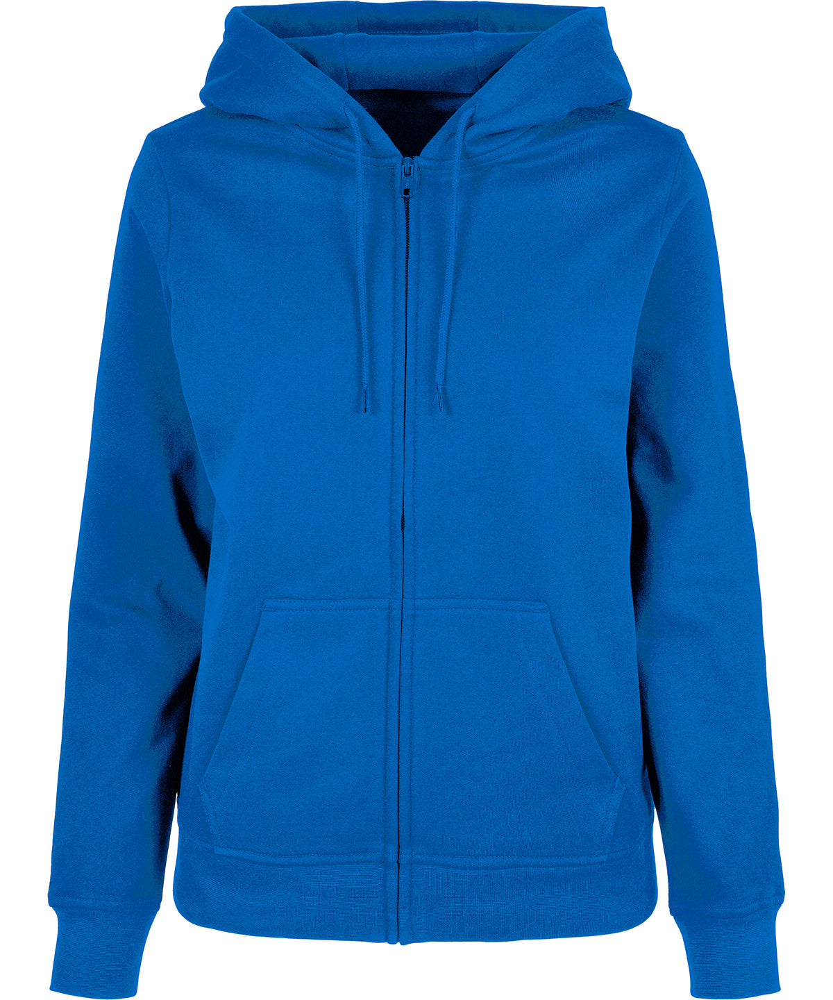Women’s basic zip hoodie - BB009 - Intense Blue - Customisable Hoodies