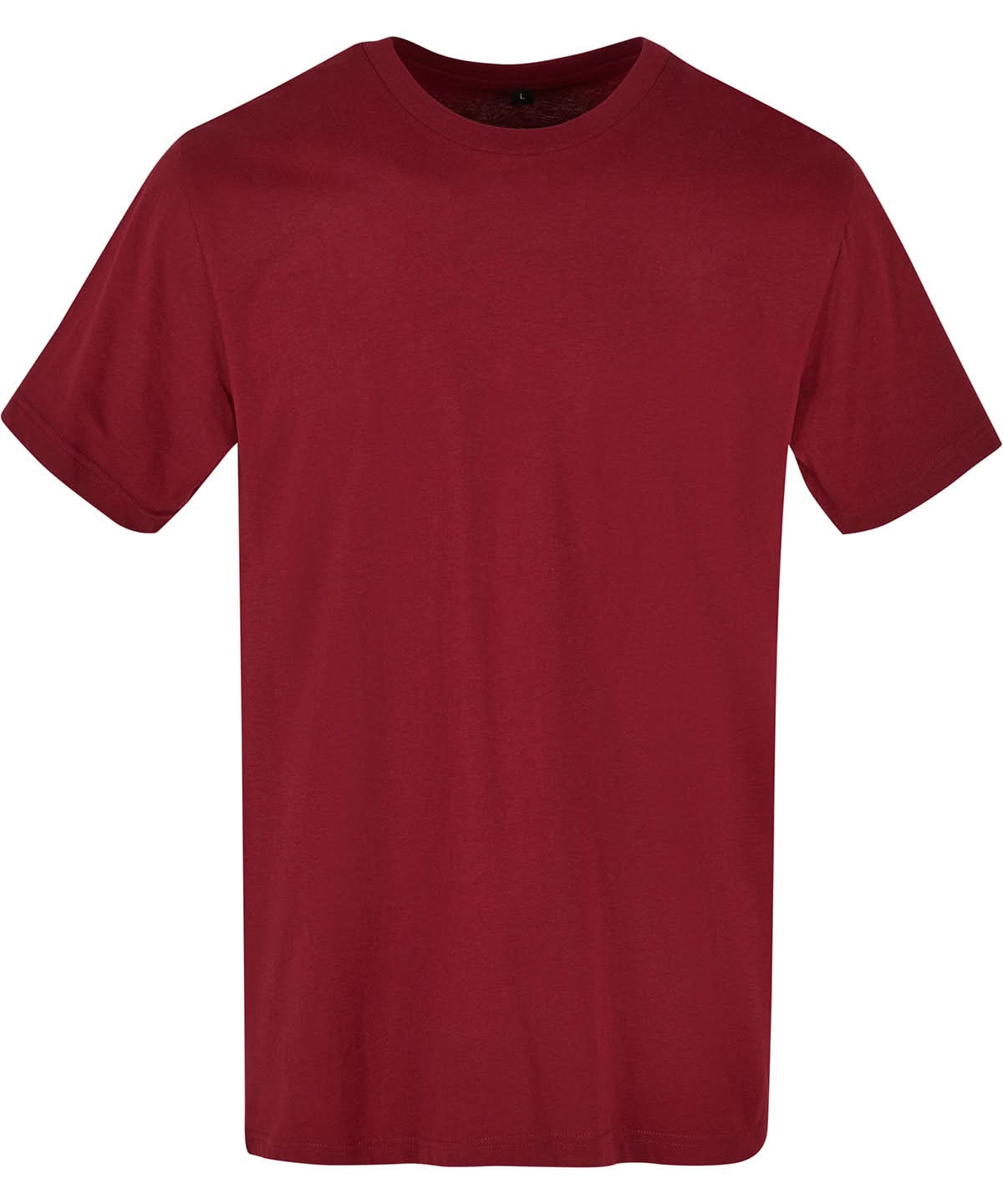 Build Your Brand Basic BYB Basic round neck tee Cherry BB010 - Cherry - Customisable T-Shirt