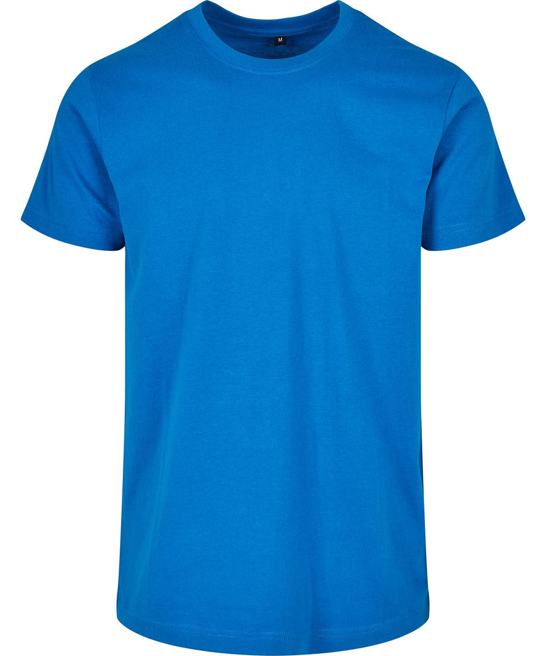 Build Your Brand Basic BYB Basic round neck tee Cobalt Blue BB010 - Cobalt Blue - Customisable T-Shirt