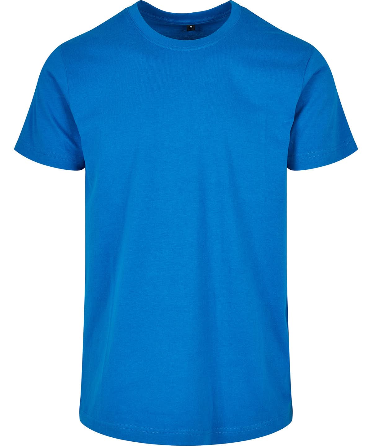 Build Your Brand Basic BYB Basic round neck tee Cobalt Blue BB010 - Cobalt Blue - Customisable T-Shirt