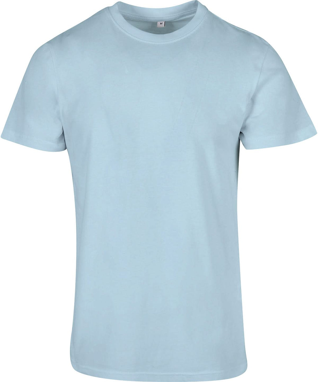 Build Your Brand Basic BYB Basic round neck tee Ocean Blue BB010 - Ocean Blue - Customisable T-Shirt