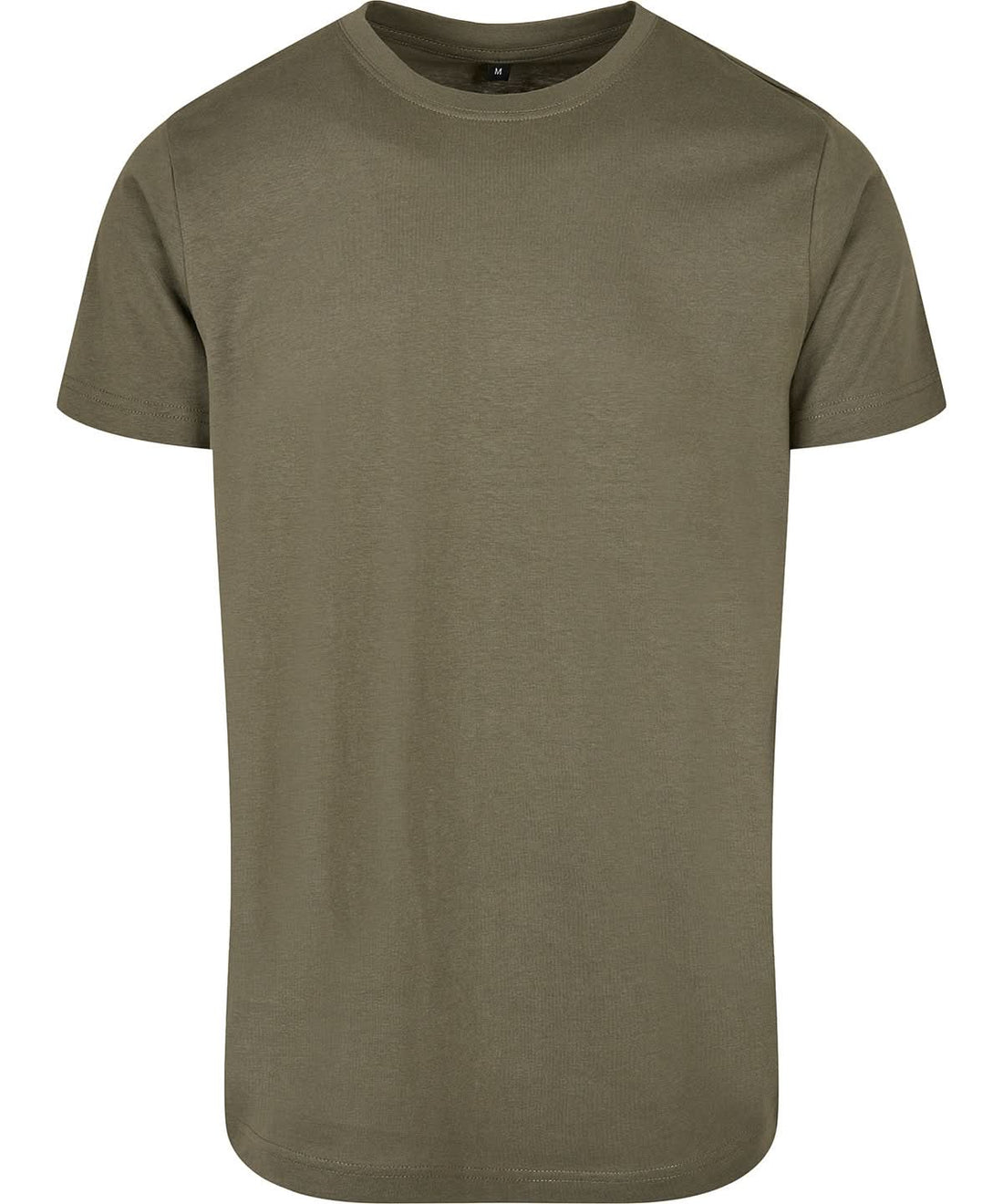 Build Your Brand Basic BYB Basic round neck tee Olive BB010 - Olive - Customisable T-Shirt
