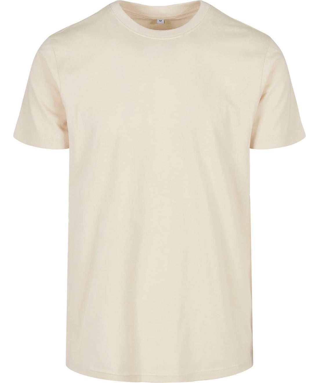 Build Your Brand Basic BYB Basic round neck tee Sand BB010 - Sand - Customisable T-Shirt
