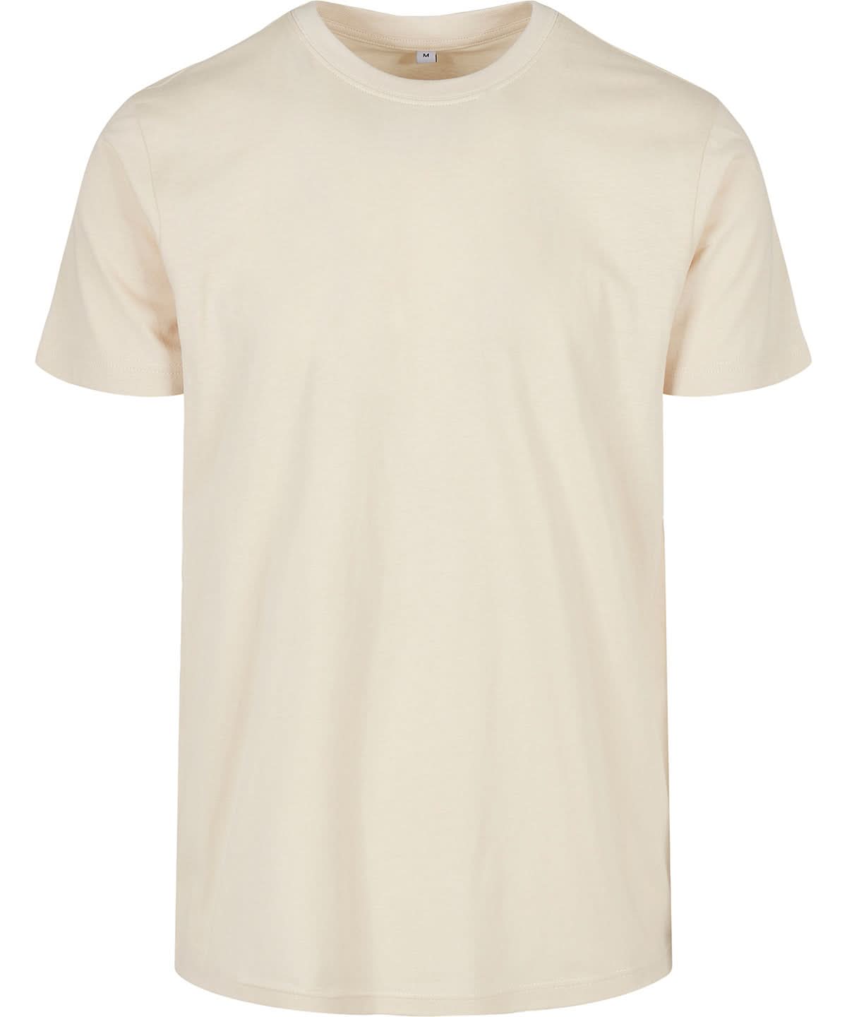 Build Your Brand Basic BYB Basic round neck tee Sand BB010 - Sand - Customisable T-Shirt
