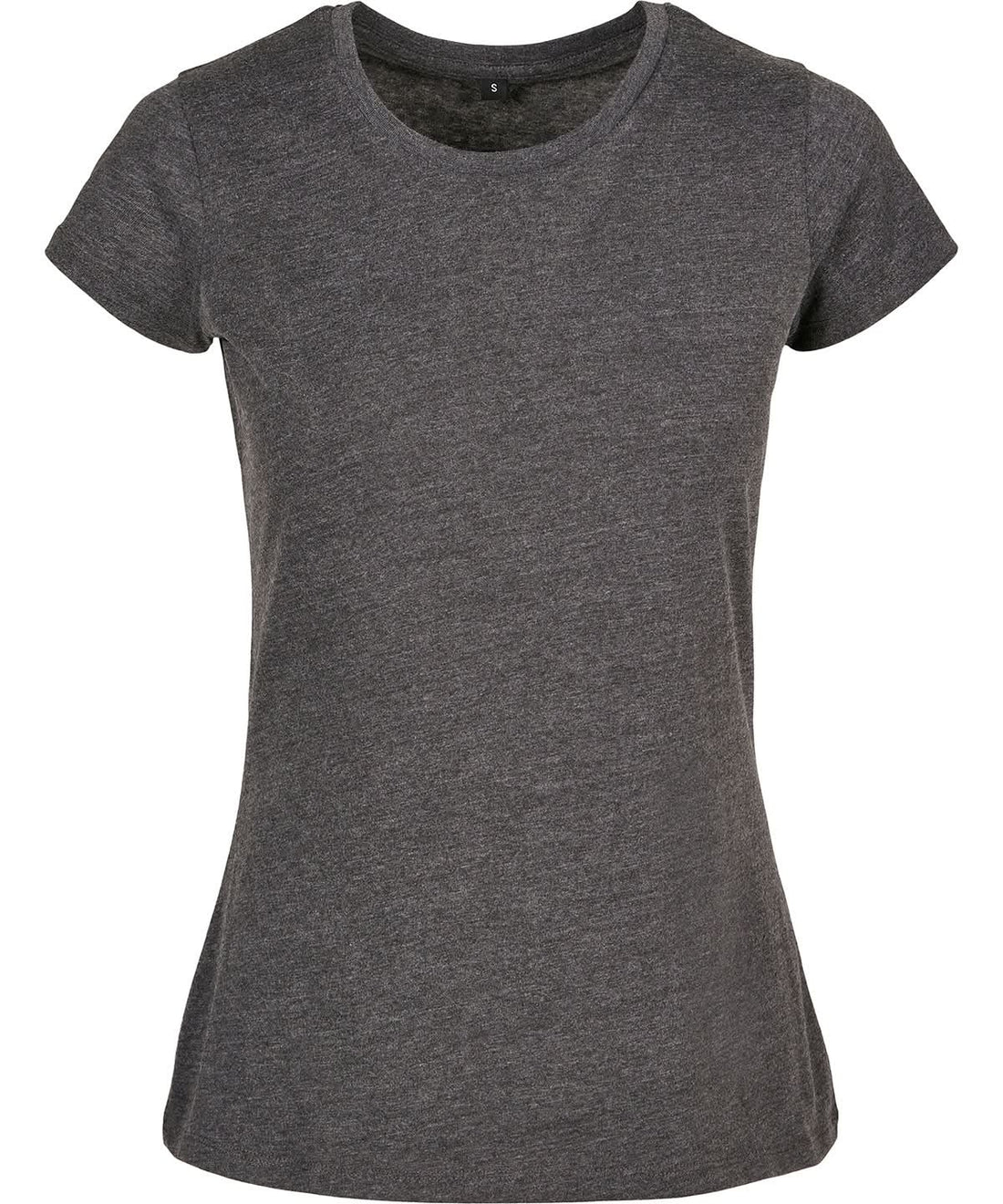 Build Your Brand Basic BYB Womens basic tee Charcoal BB012 - Charcoal - Customisable T-Shirt