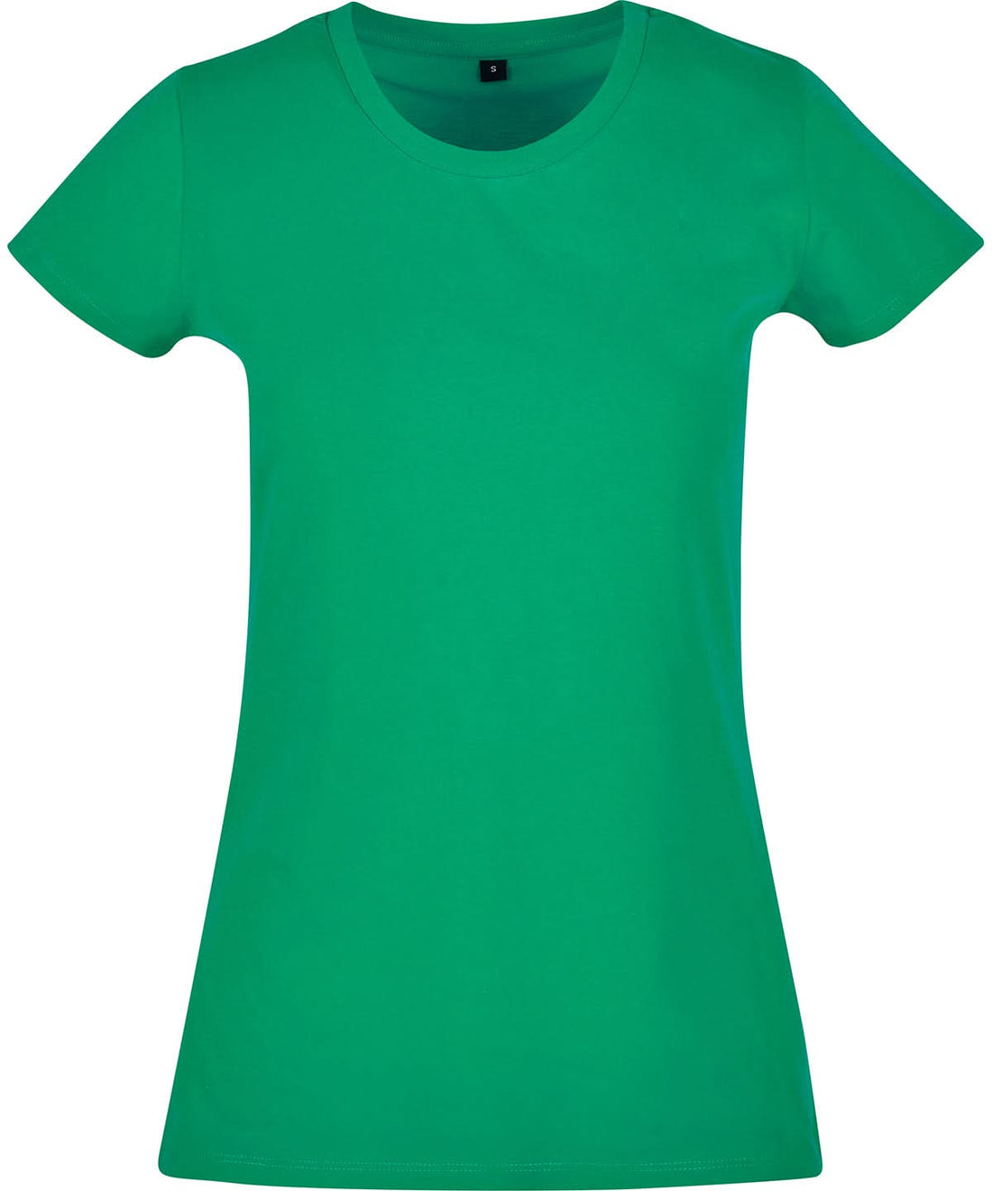 Build Your Brand Basic BYB Womens basic tee Short Sleeve Green BB012 - Grass Green - Customisable T-Shirt