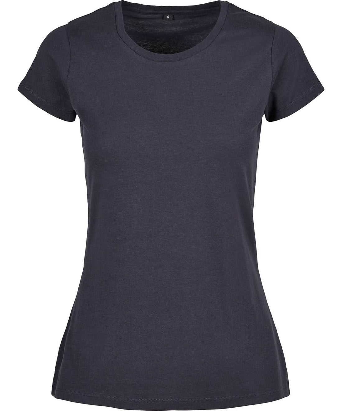 Build Your Brand Basic BYB Womens basic tee Navy BB012 - Navy - Customisable T-Shirt