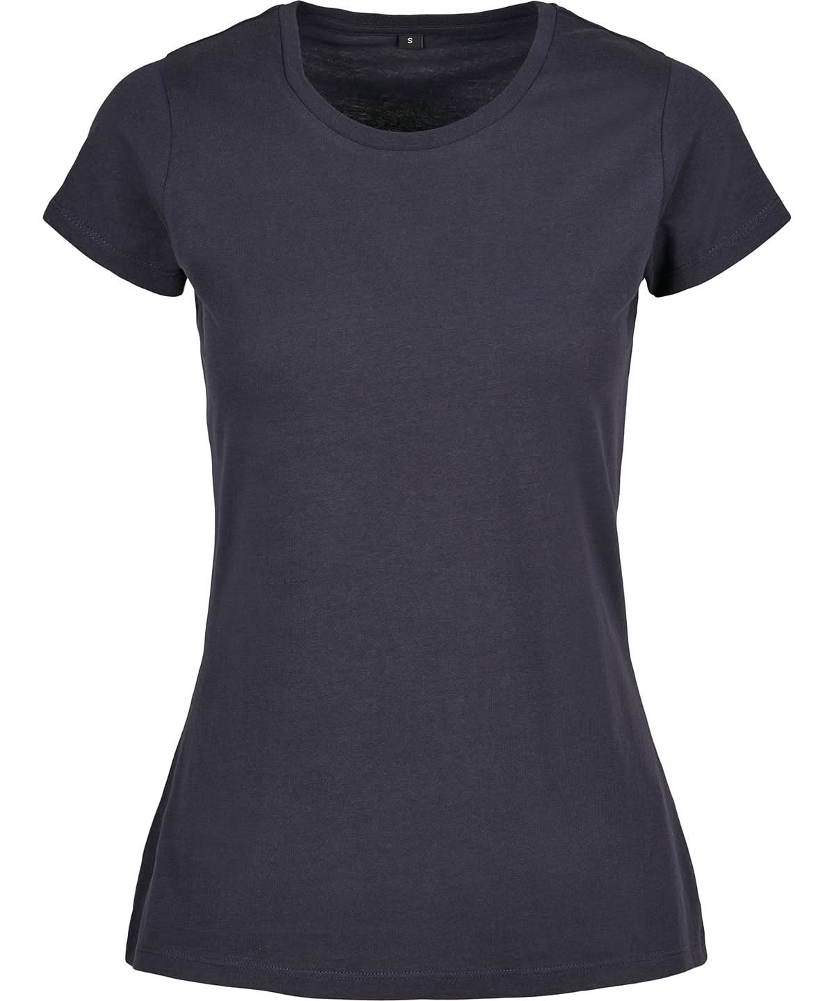 Build Your Brand Basic BYB Womens basic tee Navy BB012 - Navy - Customisable T-Shirt