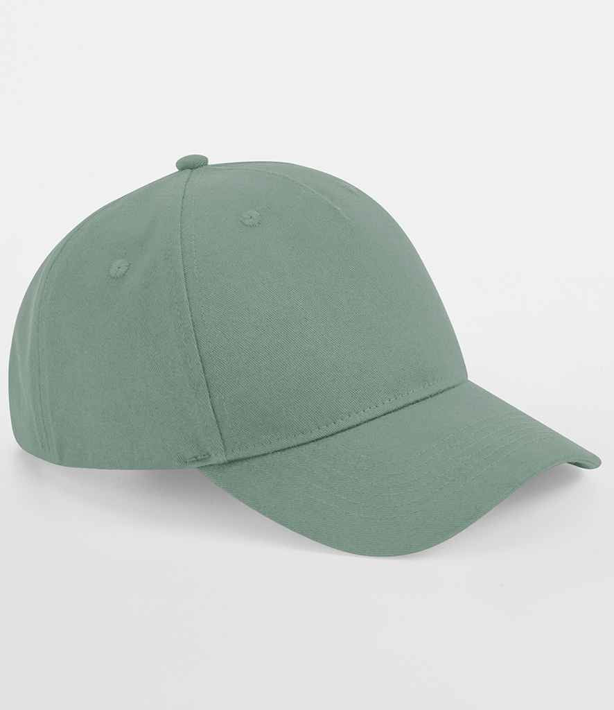 Beechfield Organic Cotton 5 Panel Cap - BB62N - Dusty Green ONE - Customisable Headwear