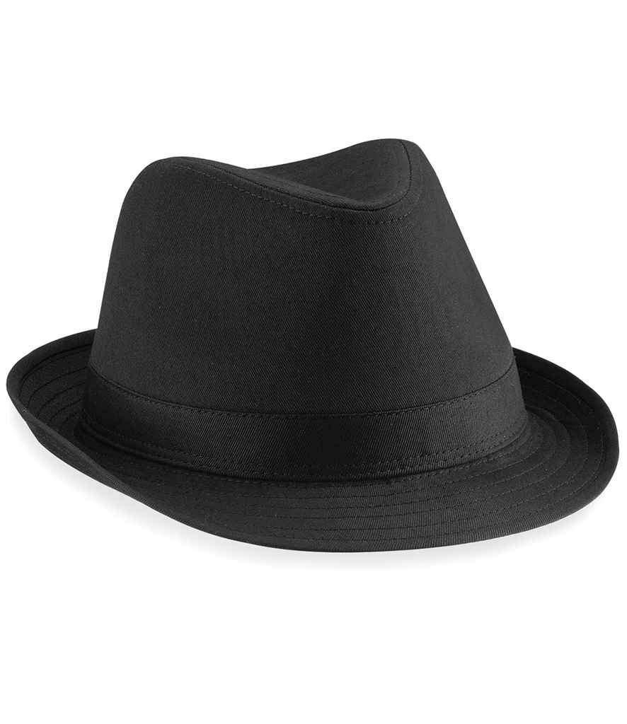 Beechfield Fedora - BB630 - Black - Customisable Headwear