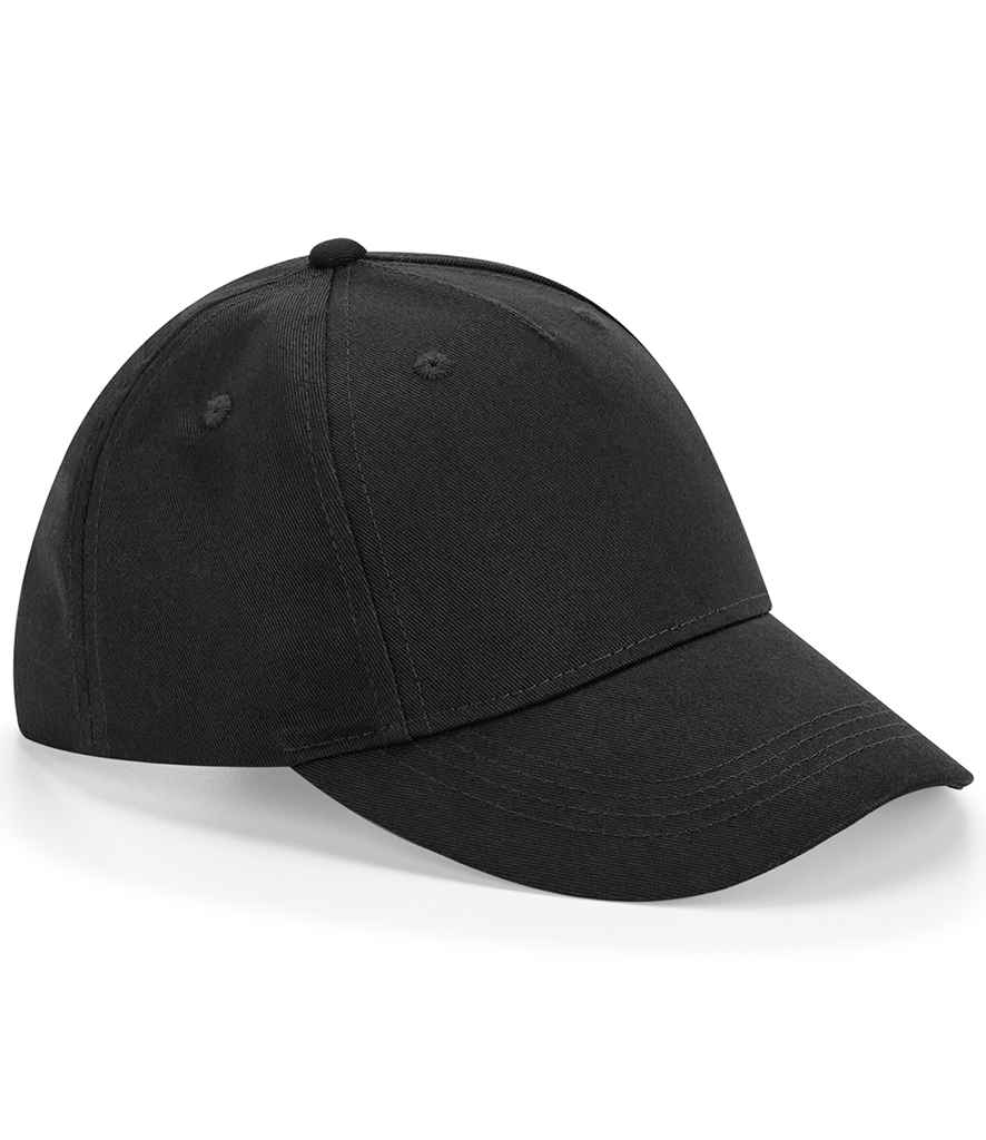 Beechfield Kids Organic Cotton 5 Panel Cap - BB63NB - Black ONE - Customisable Headwear
