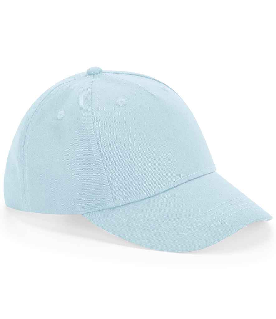 Beechfield Kids Organic Cotton 5 Panel Cap - BB63NB - Powder Blue ONE - Customisable Headwear