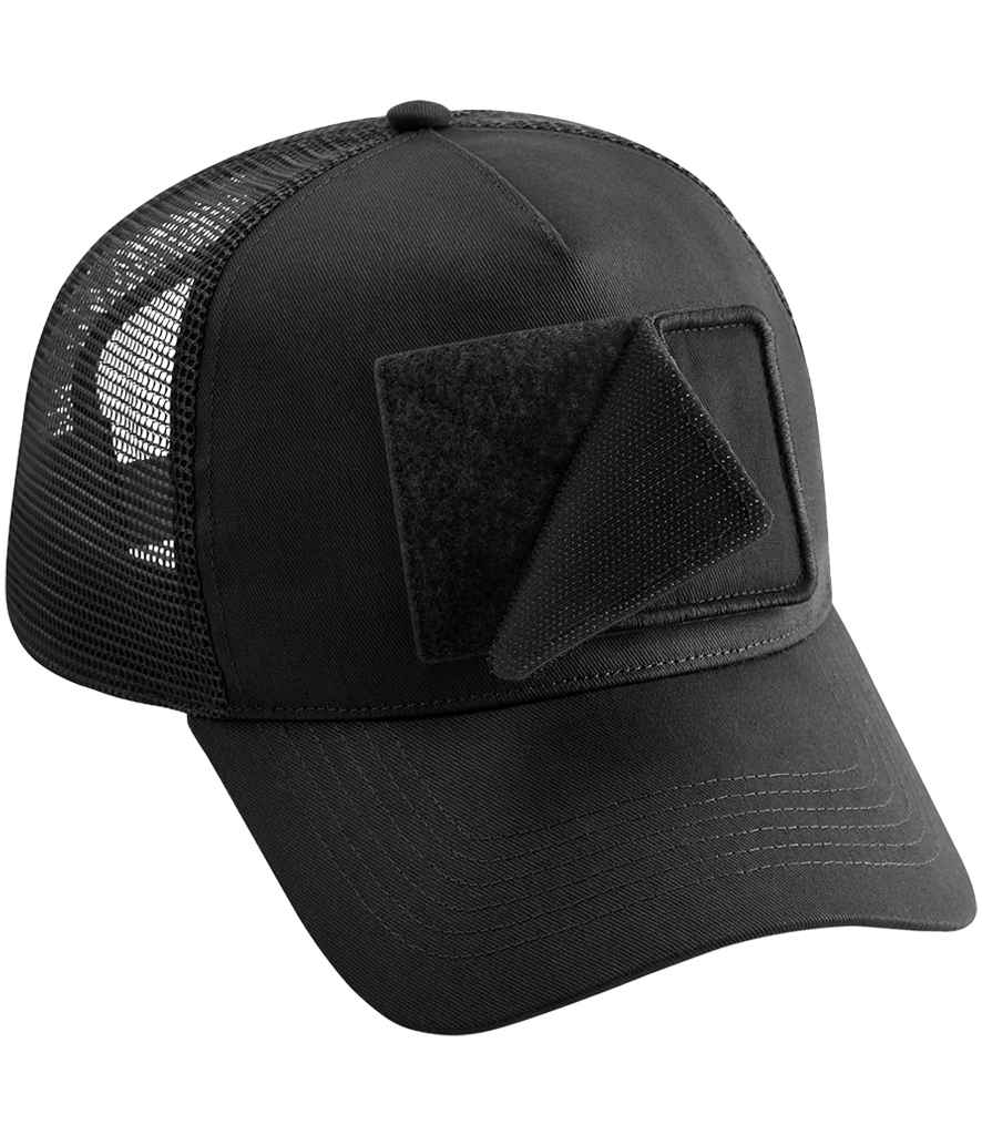 Beechfield Patch Snapback Trucker Cap - BB641 - Black ONE - Customisable Headwear