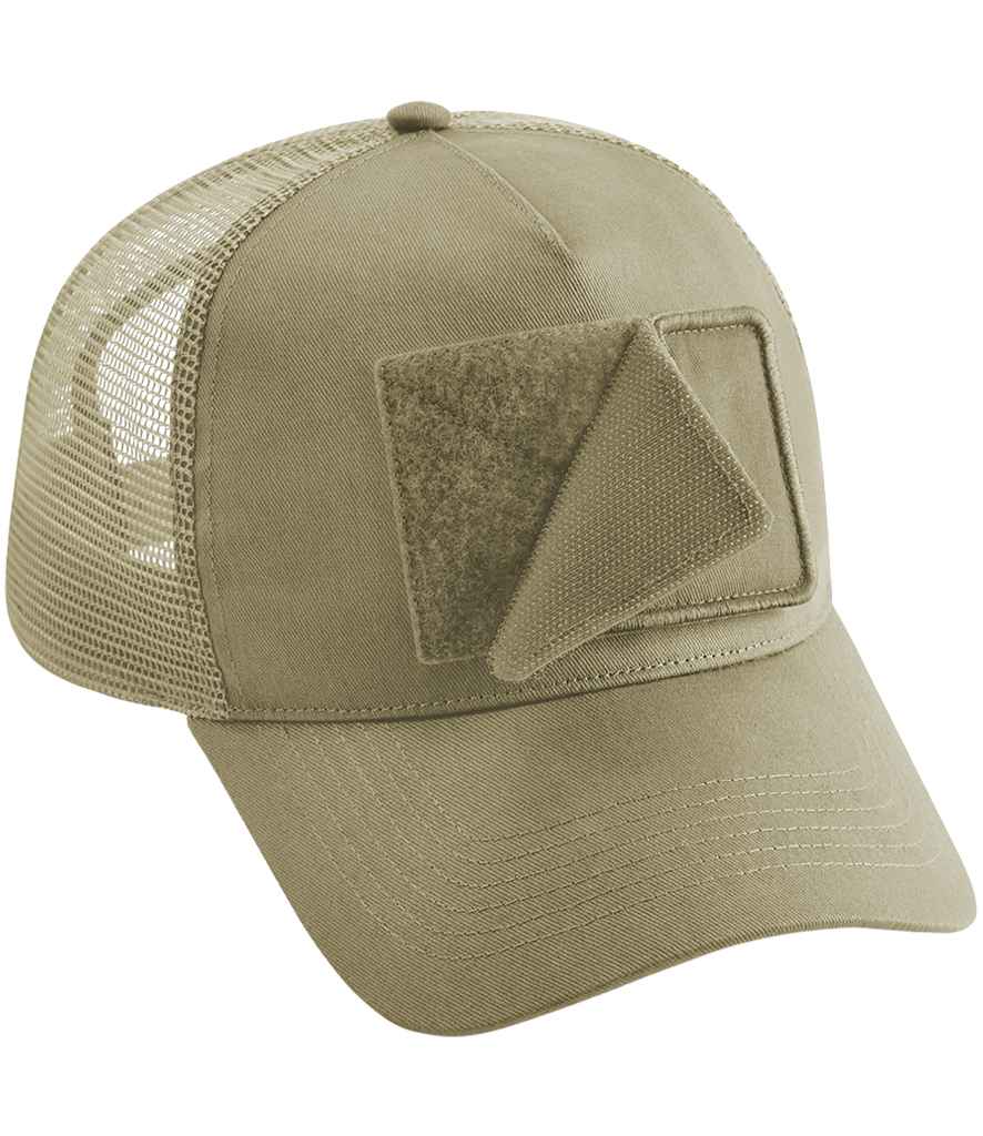 Beechfield Patch Snapback Trucker Cap - BB641 - Desert Sand ONE - Customisable Headwear