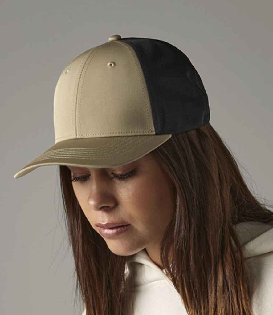 Beechfield Technical Mesh Trucker Cap - BB644R - Desert Sand Black ONE - Customisable Headwear