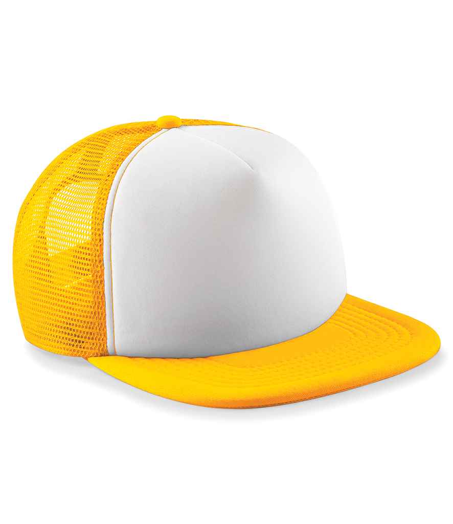 Beechfield Vintage Snapback Trucker Cap - BB645 - Sunflower White ONE - Customisable Headwear