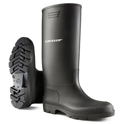 Dunlop Pricemaster Non Safety Wellingtons Bb - Black 4 - Customisable Wellingtons