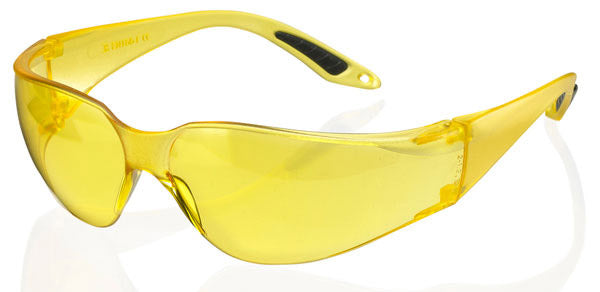 Beeswift Vegas Safety Glasses - Yellow - Customisable Eye Protection