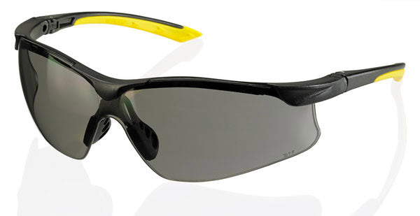 Beeswift Yale Lightweight Safety Glasses - Grey - Customisable Eye Protection