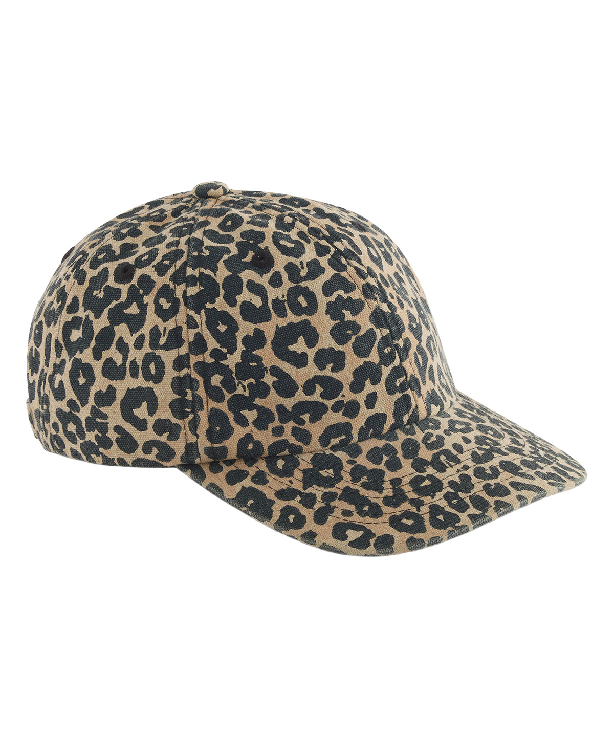 Leopard print 6-panel cap - BC110 - Vintage Leopard Print One size - Customisable Caps