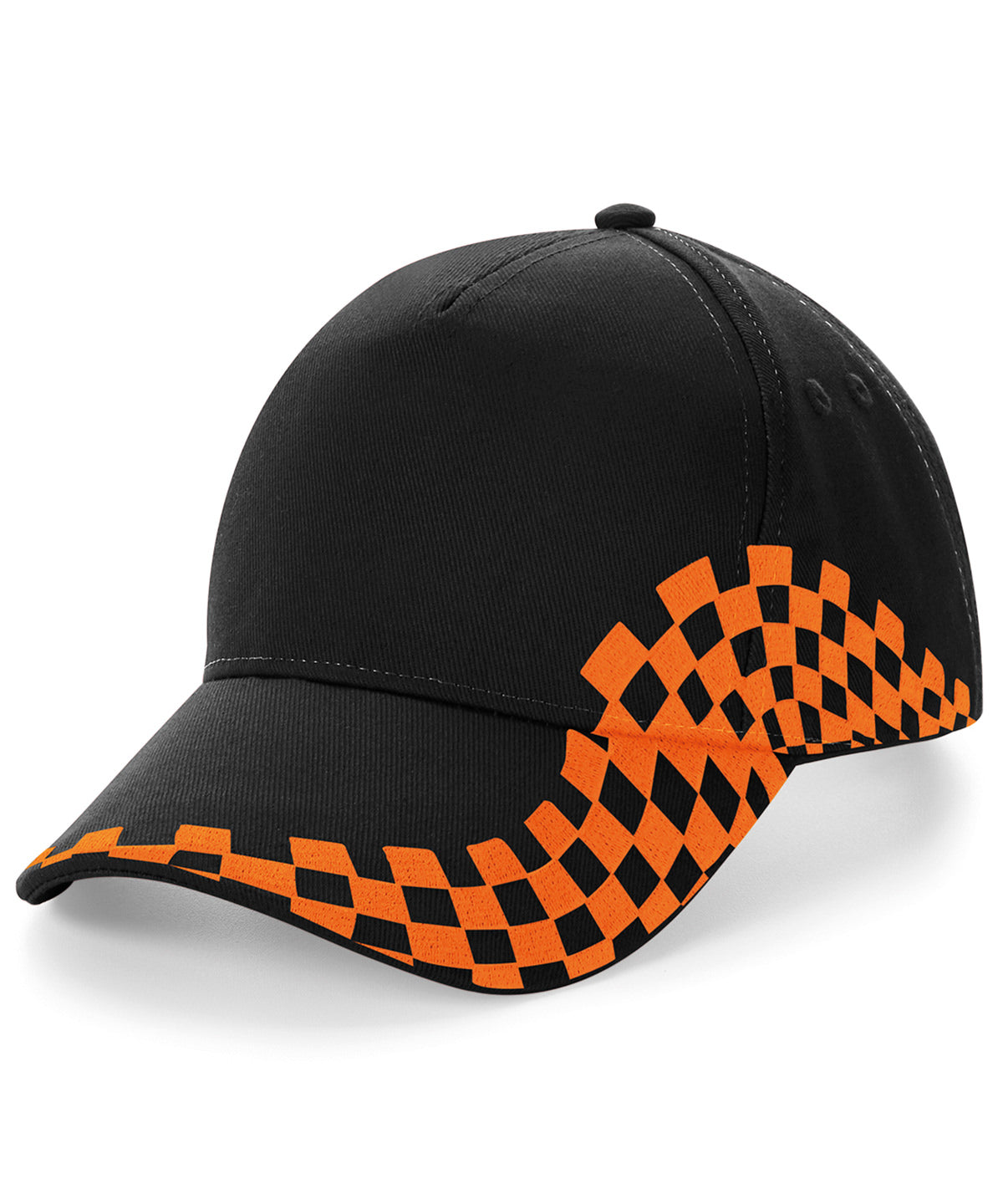 Grand Prix cap - BC159 - Black Orange One size - Customisable Caps