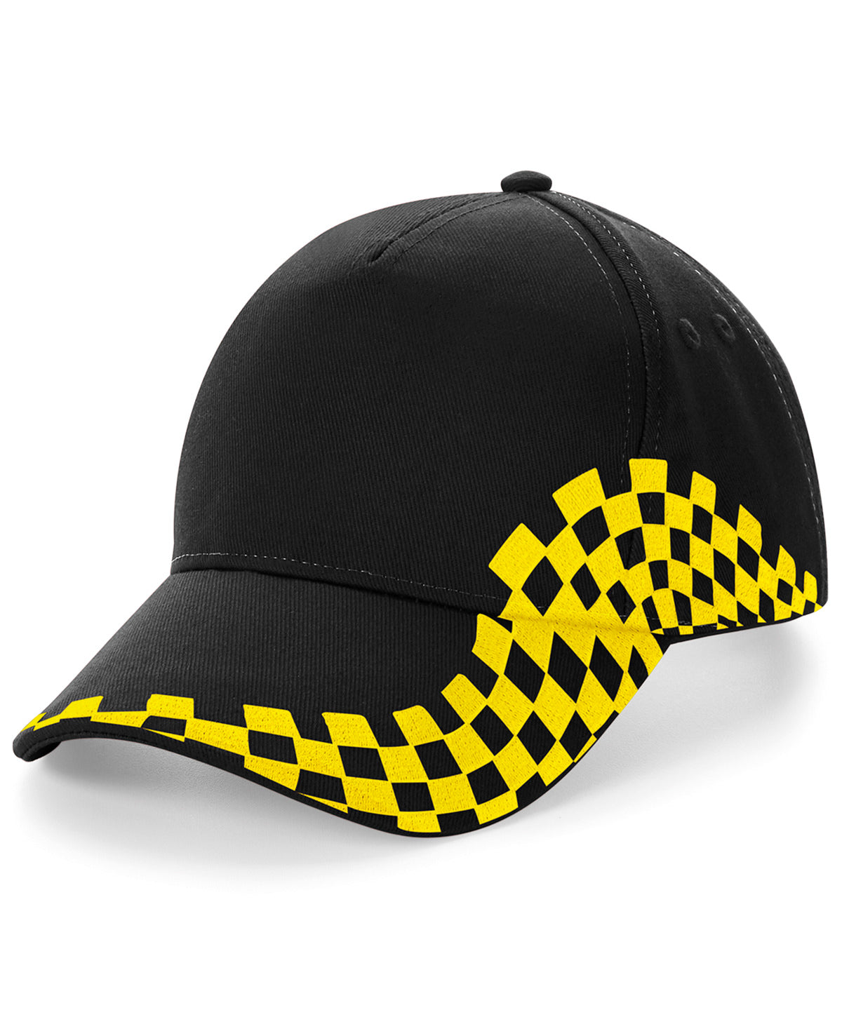 Grand Prix cap - BC159 - Black Yellow One size - Customisable Caps