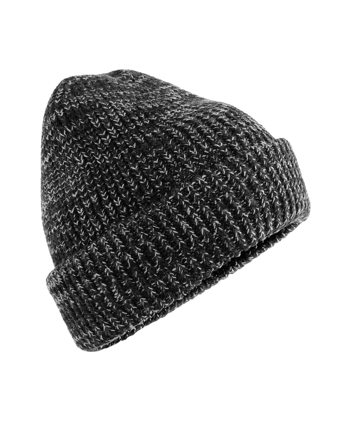 Campfire beanie - BC328 - Black Speck One size - Customisable Beanies
