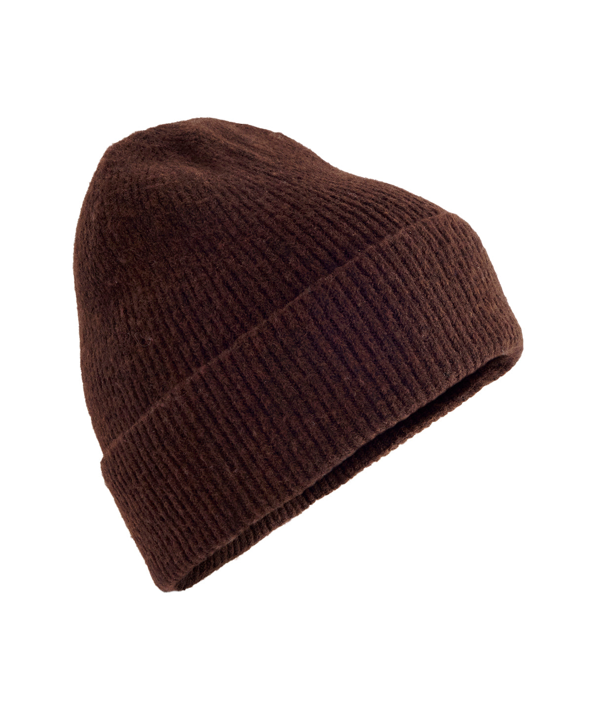 Wool blend beanie - BC388 - Brown Marl One size - Customisable Beanies