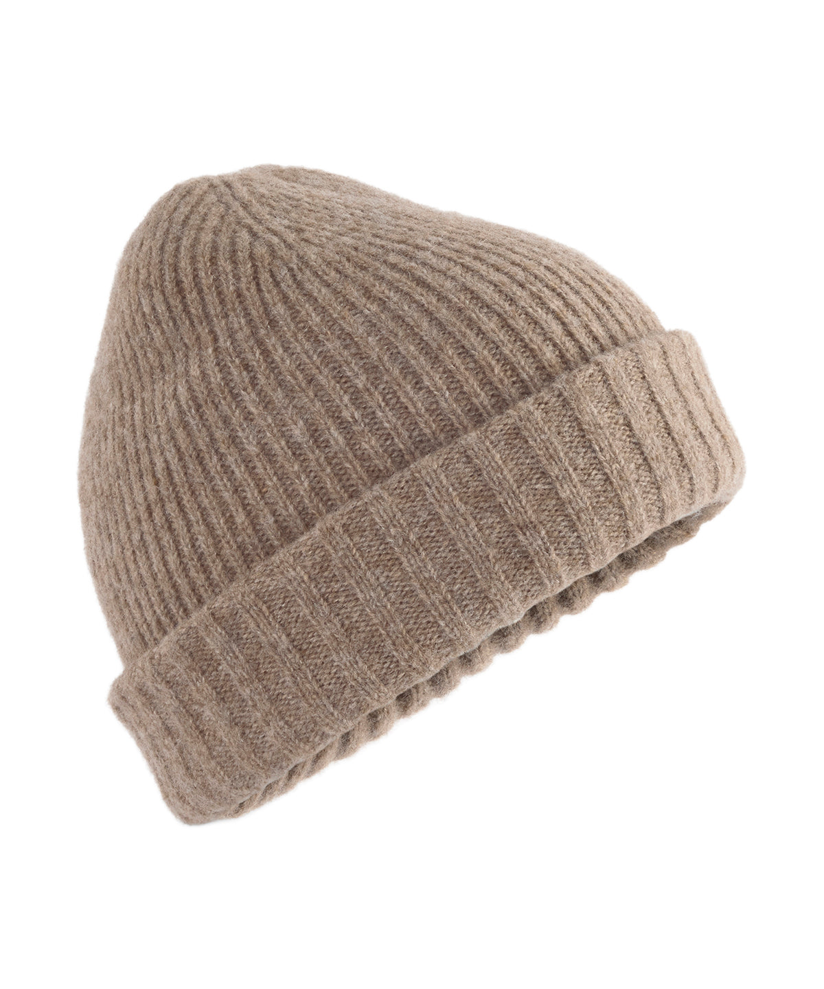 Stonefell beanie - BC389 - Light Brown Marl One size - Customisable Beanies
