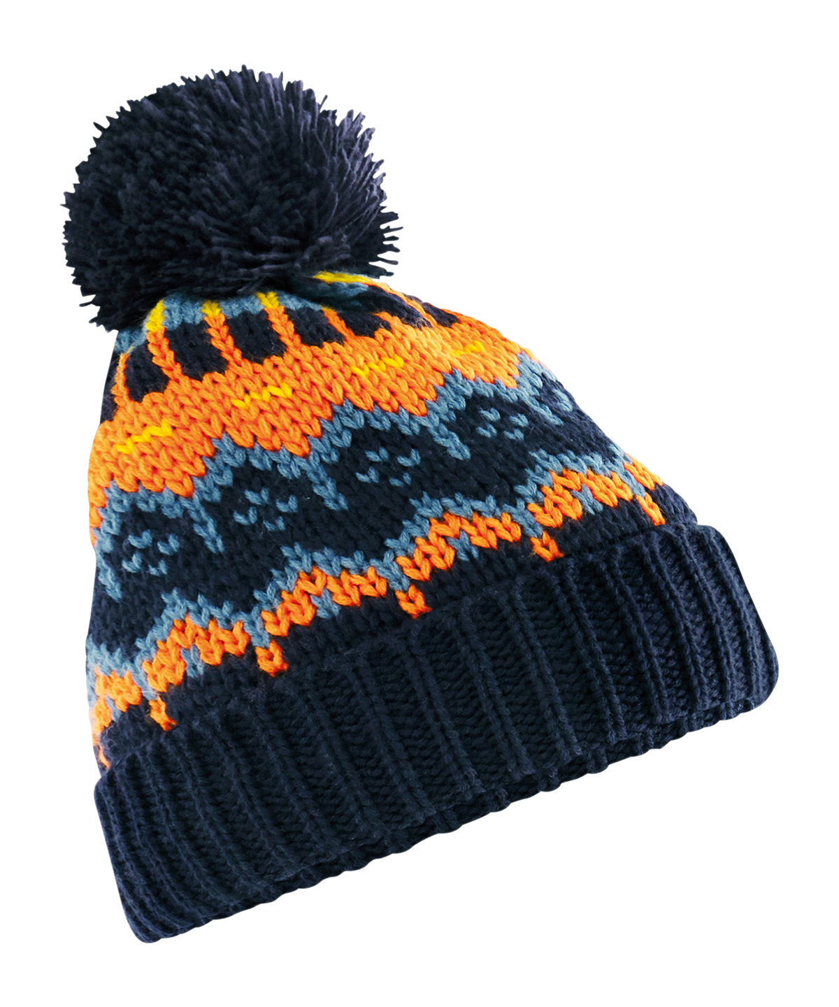 Retro ski beanie - BC528 - Bluebell One size - Customisable Beanies