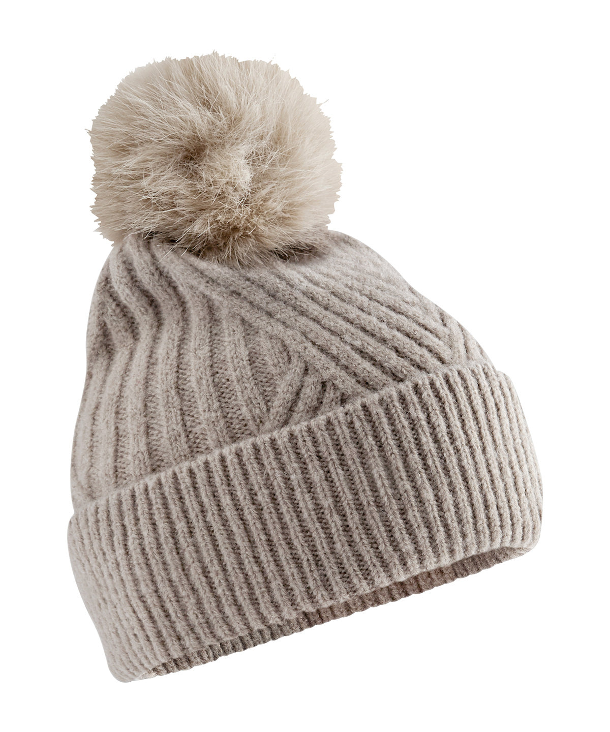 Snow luxe beanie - BC529 - Natural Stone One size - Customisable Beanies