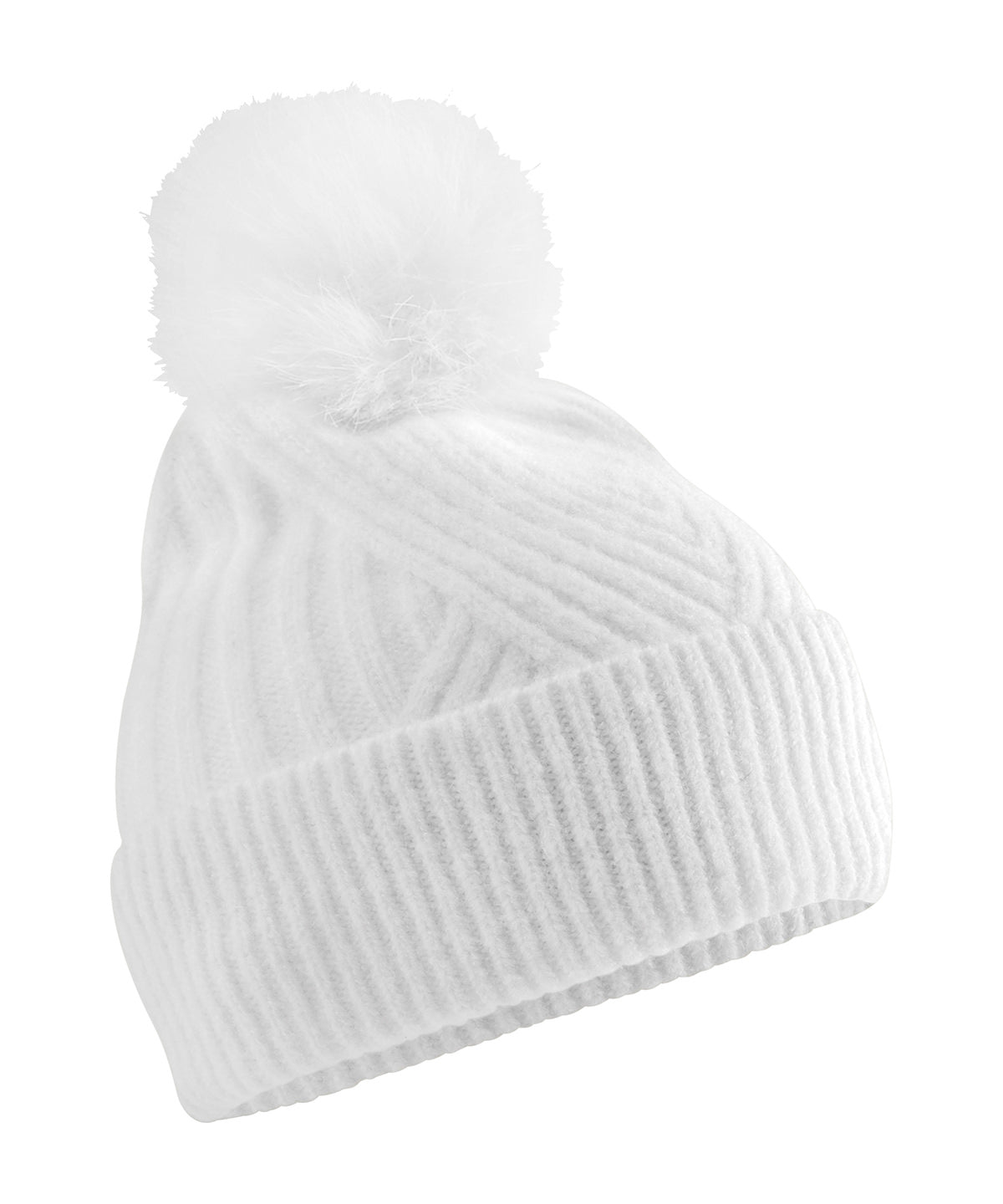 Snow luxe beanie - BC529 - White One size - Customisable Beanies