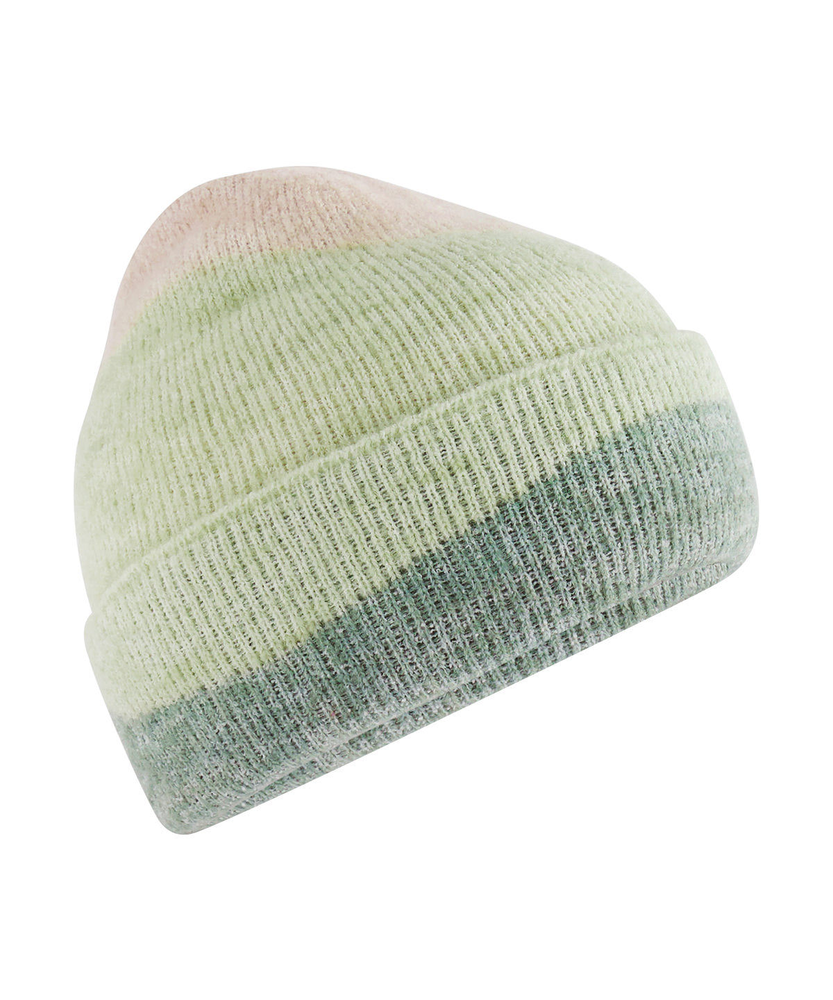 Soft wave beanie - BC532 - Almond Pistachio Dusty Green One size - Customisable Beanies