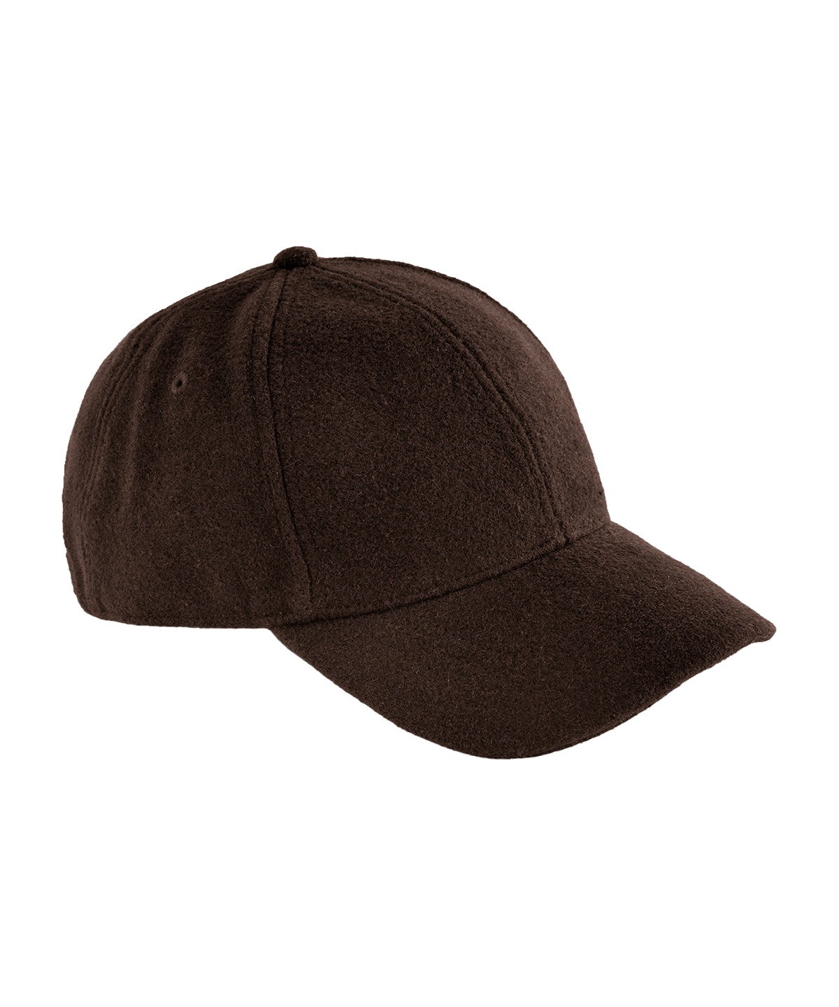 Wool blend cap - BC619 - Dark Brown One size - Customisable Caps